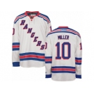 Men's Reebok New York Rangers #10 J.T. Miller Premier White Away NHL Jersey