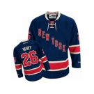 Men's Reebok New York Rangers #26 Jimmy Vesey Authentic Navy Blue Third NHL Jersey