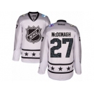 Men's Reebok New York Rangers #27 Ryan McDonagh Authentic White Metropolitan Division 2017 All-Star NHL Jersey