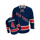 Men's Reebok New York Rangers #4 Adam Clendening Authentic Navy Blue Third NHL Jersey