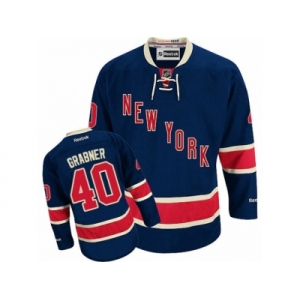 Men's Reebok New York Rangers #40 Michael Grabner Authentic Navy Blue Third NHL Jersey