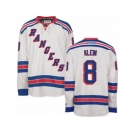 Men's Reebok New York Rangers #8 Kevin Klein Authentic White Away NHL Jersey