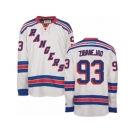 Men's Reebok New York Rangers #93 Mika Zibanejad Authentic White Away NHL Jersey