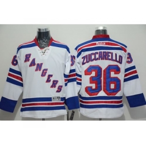 NHL New York Rangers #36 Mats Zuccarello White Road Stitched jerseys