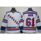 NHL New York Rangers #61 Rick Nash White Road Stitched jerseys