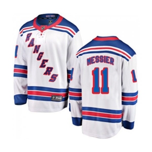 New York Rangers #11 Mark Messier Fanatics Branded White Away Breakaway NHL Jersey