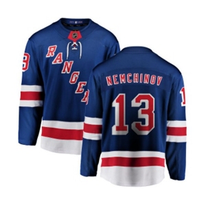 New York Rangers #13 Sergei Nemchinov Fanatics Branded Royal Blue Home Breakaway NHL Jersey