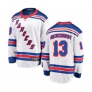 New York Rangers #13 Sergei Nemchinov Fanatics Branded White Away Breakaway NHL Jersey