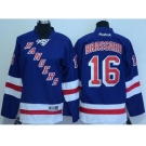 New York Rangers #16 Derick Brassard Blue Home Stitched Youth NHL Jersey