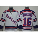 New York Rangers #16 Derick Brassard White Stitched NHL Jersey