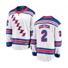 New York Rangers #2 Brian Leetch Fanatics Branded White Away Breakaway NHL Jersey