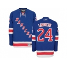 New York Rangers #24 Oscar Lindberg Blue Stitched NHL Jersey