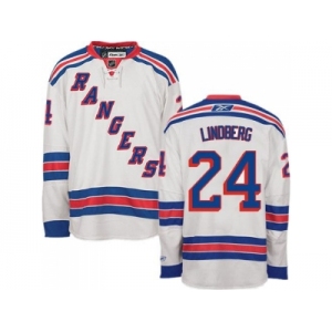 New York Rangers #24 Oscar Lindberg white Stitched NHL Jersey