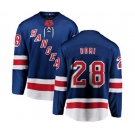 New York Rangers #28 Tie Domi Fanatics Branded Royal Blue Home Breakaway NHL Jersey