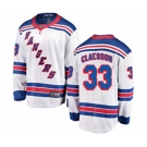 New York Rangers #33 Fredrik Claesson Fanatics Branded White Away Breakaway NHL Jersey