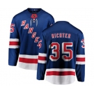 New York Rangers #35 Mike Richter Fanatics Branded Royal Blue Home Breakaway NHL Jersey