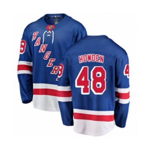New York Rangers #48 Brett Howden Fanatics Branded Royal Blue Home Breakaway NHL Jersey