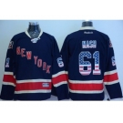 New York Rangers #61 Rick Nash Navy Blue USA Flag Fashion Stitched NHL Jersey