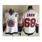 New York Rangers #68 Jaromir Jagr White CCM Statue of Liberty Stitched NHL Jersey