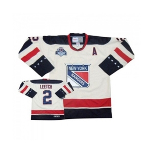 Reebok New York Rangers #2 Brian Leetch Authentic White 2012 Winter Classic NHL Jersey