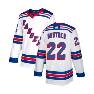 Reebok New York Rangers #22 Mike Gartner Authentic White Away NHL Jersey