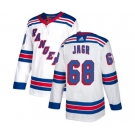 Reebok New York Rangers #68 Jaromir Jagr Authentic White Away NHL Jersey