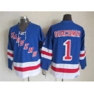 nhl jerseys new york rangers #1 giacomin blue[2014 new stadium]