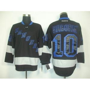 nhl jerseys new york rangers #10 gaborik black[2011 new]