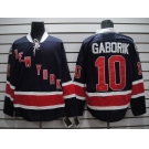 nhl jerseys new york rangers #10 gaborik dk blue[85th]