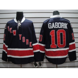 nhl jerseys new york rangers #10 gaborik dk blue[85th]