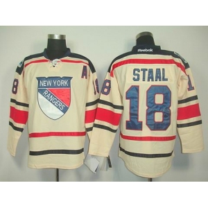 nhl jerseys new york rangers #18 staal white[2011 new]