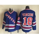 nhl jerseys new york rangers #18 tkaczuk blue[m&n][tkaczuk]