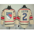 nhl jerseys new york rangers #2 leetch white[2011 new]