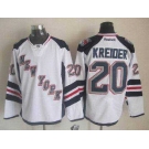 nhl jerseys new york rangers #20 kreider white[kreider][2014 new stadium]