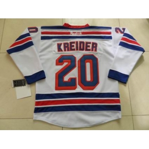 nhl jerseys new york rangers #20 kreider white[kreider]