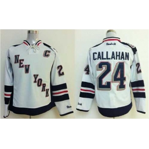 nhl jerseys new york rangers #24 callahan white[2014 new stadium][patch C]