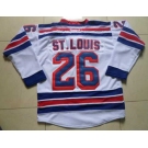 nhl jerseys new york rangers #26 st.louis white