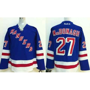 nhl jerseys new york rangers #27 mcdonagh blue[2014 new stadium]
