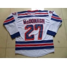 nhl jerseys new york rangers #27 mcdonagh white[2014 new stadium]