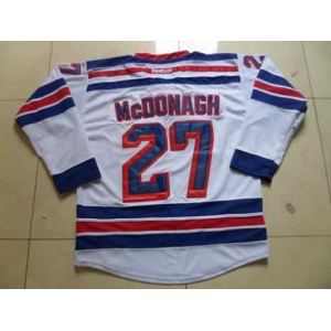 nhl jerseys new york rangers #27 mcdonagh white[2014 new stadium]
