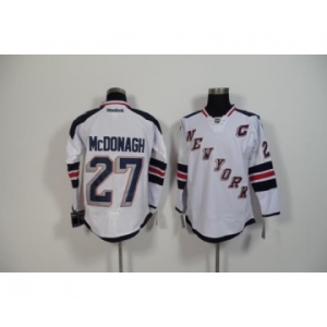 nhl jerseys new york rangers #27 mcdonagh white[patch C]