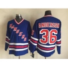 nhl jerseys new york rangers #36 anderson blue[m&n][anderson]