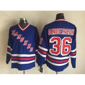 nhl jerseys new york rangers #36 anderson blue[m&n][anderson]