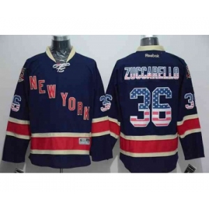 nhl jerseys new york rangers #36 zuccarello blue[national flag version]