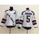 nhl jerseys new york rangers #5 girardi white[patch A]