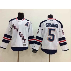 nhl jerseys new york rangers #5 girardi white[patch A]
