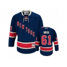 nhl jerseys new york rangers #61 nash dk.blue