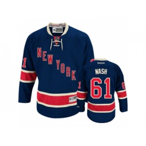 nhl jerseys new york rangers #61 nash dk.blue