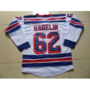 nhl jerseys new york rangers #62 hagelin white[2014 new stadium]