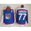 nhl jerseys new york rangers #77 esposito blue[patch C]